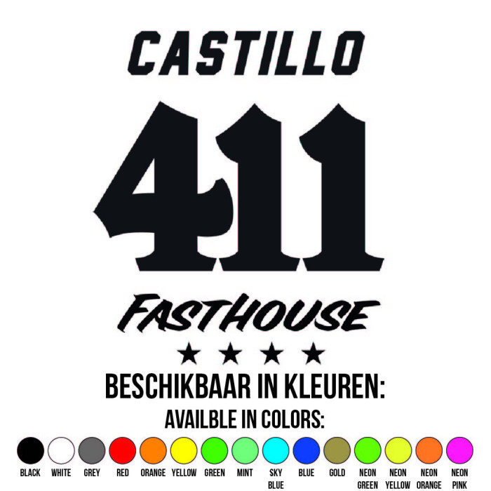 Fasthouse Vinyl Decal - Black - 9