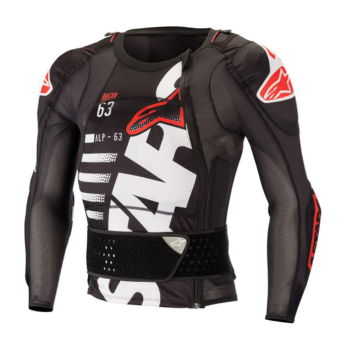 Alpinestars Protection : Alpinestars Body Protector Long Sleeve Sequence - Black / White / Red