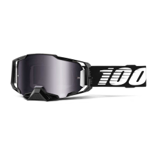 100% Motocross Goggle Armega Black Essential - Mirror Lens