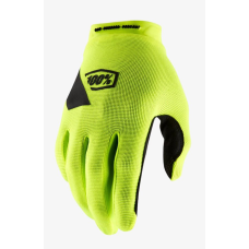 100% Motocross Gloves Ridecamp - Fluo Geel