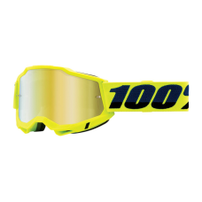 100% Motocross Goggle Accuri 2 - Fluo Yellow - Mirror Lens