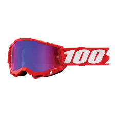 100% Motocross Goggle Accuri 2 - Neon Red - Mirror Lens