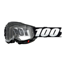 100% Motocross Goggle Accuri 2 - Black - Clear Lens