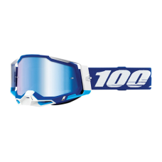 100% Crossbril Racecraft 2 - Blauw - Spiegel Lens