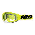 100% Motocross Goggle Racecraft 2 - Yellow - Clear Lens