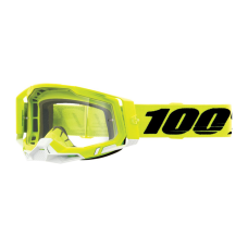100% Motocross Goggle Racecraft 2 - Yellow - Clear Lens