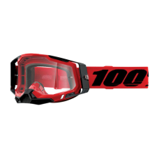 100% Motocross Goggle Racecraft 2 - Red - Clear Lens