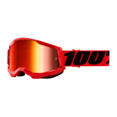 100% Motocross Goggle Strata 2 - Red - Mirror Lens