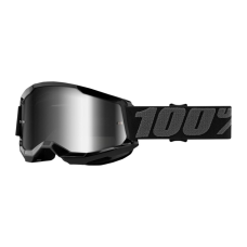100% Motocross Goggle Strata 2 - Black - Mirror Lens