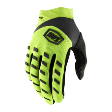 100% Motocross Gloves Airmatic - Fluo Yellow / Black