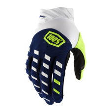 100% Motocross Gloves Airmatic - Navy / White