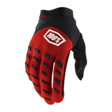 100% Motocross Gloves Airmatic - Red / Black