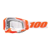 100% Motocross Goggle Racecraft 2 Orange - Clear Lens