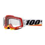 100% Crossbril Racecraft 2 Arsham Red - Clear Lens
