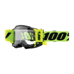 100% Motocross Goggle Accuri 2 Forecast Neon Yellow - Clear Lens