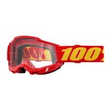 100% Motocross Goggle Accuri 2 Red - Clear Lens