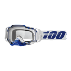 100% Motocross Goggle Armega Blue - Clear Lens