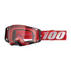 100% Motocross Goggle Armega Red - Clear Lens
