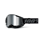 100% Motocross Goggle Strata 2 Black - Mirror Lens