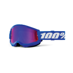 100% Motocross Goggle Strata 2 Blue - Mirror Lens