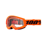 100% Crossbril Strata 2 Neon Orange - Clear Lens