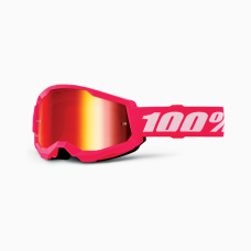 100% Motocross Goggle Strata 2 Pink - Mirror Lens