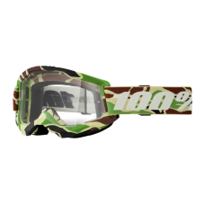 100% Motocross Goggle Strata 2 War Camo - Clear Lens