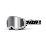 100% Motocross Goggle Strata 2 White - Mirror Lens