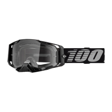 100% Motocross Goggle Armega Black - Clear Lens