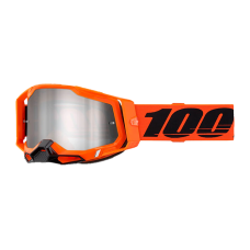 100% Motocross Goggle Racecraft 2 Neon Orange - Mirror Lens