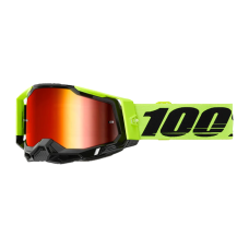 100% Motocross Goggle Racecraft 2 Neon Yellow - Mirror Lens