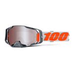 100% Motocross Goggle Armega Silver - HiPER Mirror Lens