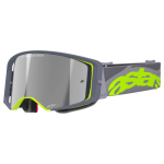 Alpinestars Motocross Goggle Supertech Corop - Grey / Yellow / Black - Mirror Lens