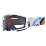 Alpinestars Motocross Goggle Supertech Corp - Blue / Orange - Clear Lens