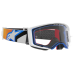 Alpinestars Crossbril Supertech Corp - Blauw / Oranje - Clear Lens