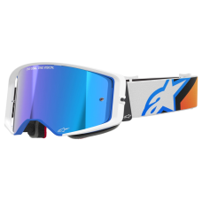 Alpinestars Motocross Goggle Supertech Corp - Blue / Orange - Mirror Lens