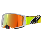 Alpinestars Crossbril Supertech Corp - Fluo Geel / Grijs - Spiegel Lens