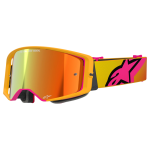 Alpinestars Motocross Goggle Supertech Corp - Yellow / Pink - Mirror Lens