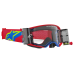 Alpinestars Motocross Goggle Supertech Corp - Roll-Off - Red / Blue - Clear Lens