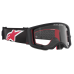 Alpinestars Motocross Goggle Supertech Corp - Black / Red - Clear Lens