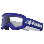 Alpinestars Crossbril Vision 3 Wordmark - Blauw - Clear Lens