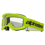 Alpinestars Crossbril Vision 3 Wordmark - Fluo Geel -  Clear Lens