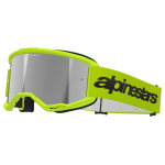 Alpinestars Crossbril Vision 3 Wordmark - Fluo Geel -  Spiegel Lens