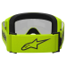 Alpinestars Crossbril Vision 3 Wordmark - Fluo Geel -  Spiegel Lens