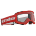 Alpinestars Motocross Goggle Vision 3 Wordmark - Red - Clear Lens