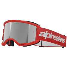 Alpinestars Crossbril Vision 3 Wordmark - Rood - Spiegel Lens