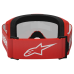 Alpinestars Crossbril Vision 3 Wordmark - Rood - Spiegel Lens