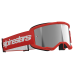 Alpinestars Crossbril Vision 3 Wordmark - Rood - Spiegel Lens