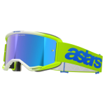 Alpinestars Motocross Goggle Vision 5 Blaze - Fluo Yellow / Blue - Mirror Lens