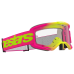 Alpinestars Crossbril Vision 5 Wordmark - Roze / Fluo Geel - Clear Lens